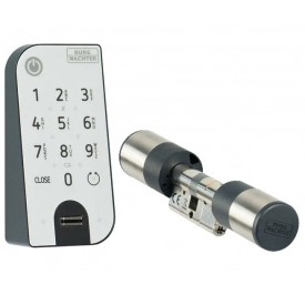 Elektroniczny zamek do drzwi SecuEntry Easy 7602 Burg - Wachter na kod i odcisk biometryczny palca